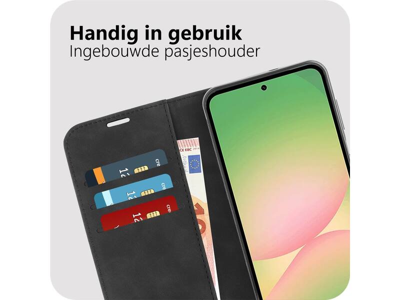 Just in Case PrimeWallet Case  Samsung Galaxy A57 PU leer Zwart