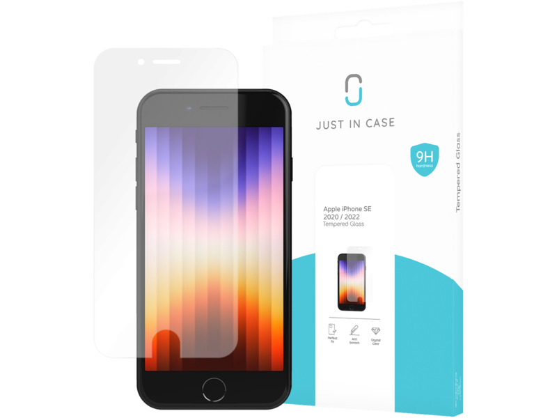 Just in Case Apple iPhone SE 2022 Tempered Glass