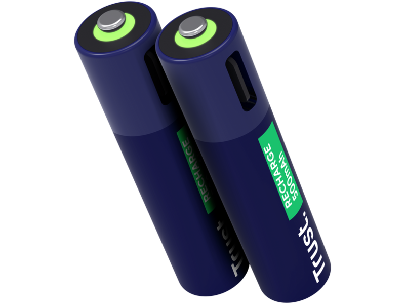 Trust USB-C oplaadbare AAA-batterijen