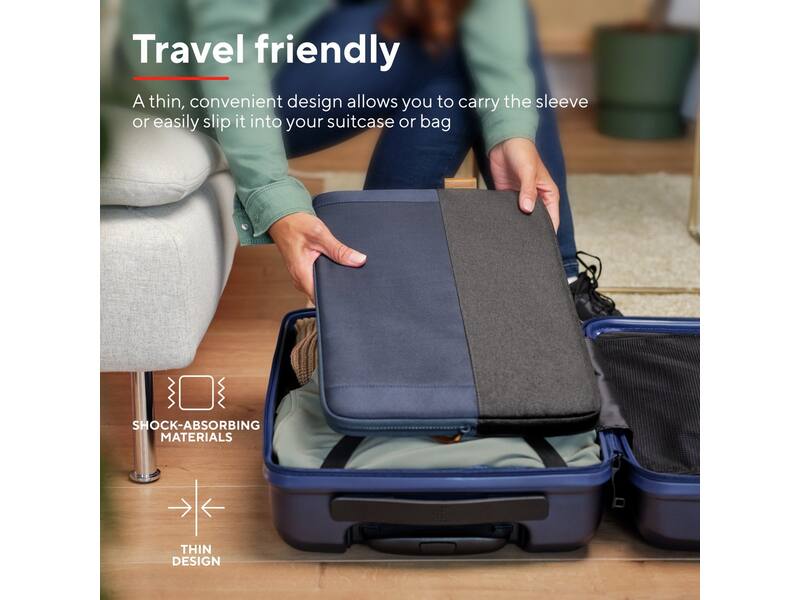 Trust Lisboa 16 inch laptop sleeve Blauw