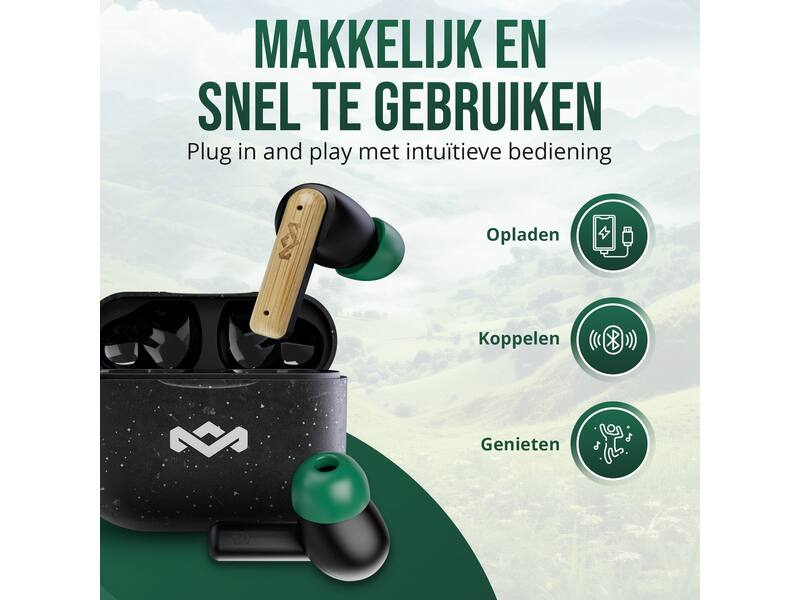 House of Marley Little Bird TWS Zwart