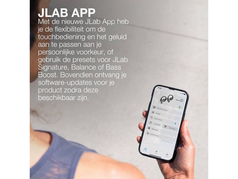 JLab Epic Open Sport Zwart