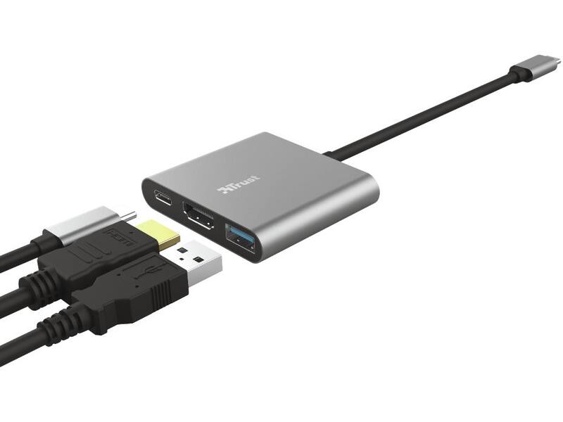 Trust Dalyx 3-in-1 USB-C-adapter