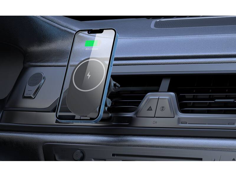 Veger Y38 15W Draadloze snellader + magnetische telefoonhouder