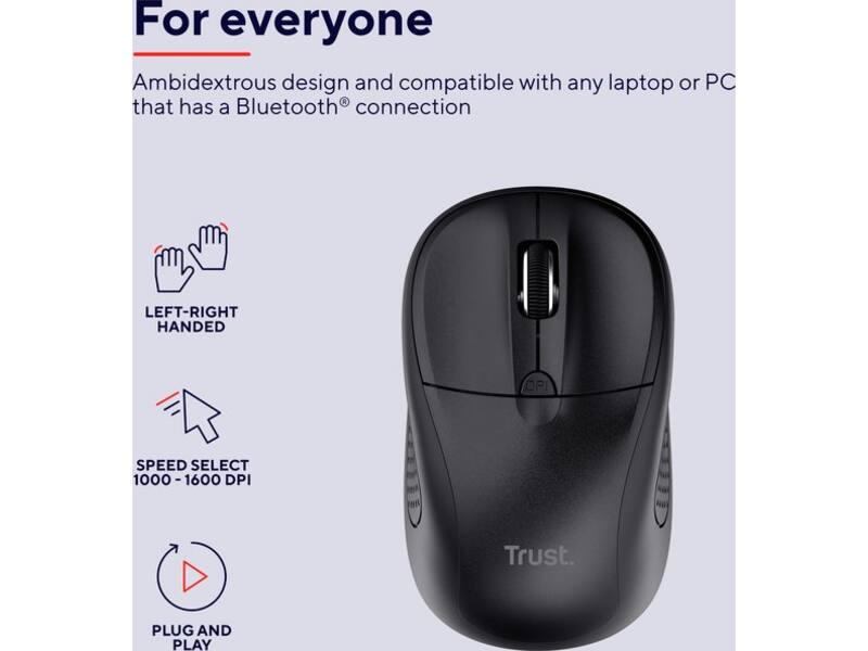 Trust Primo Bluetooth Zwart