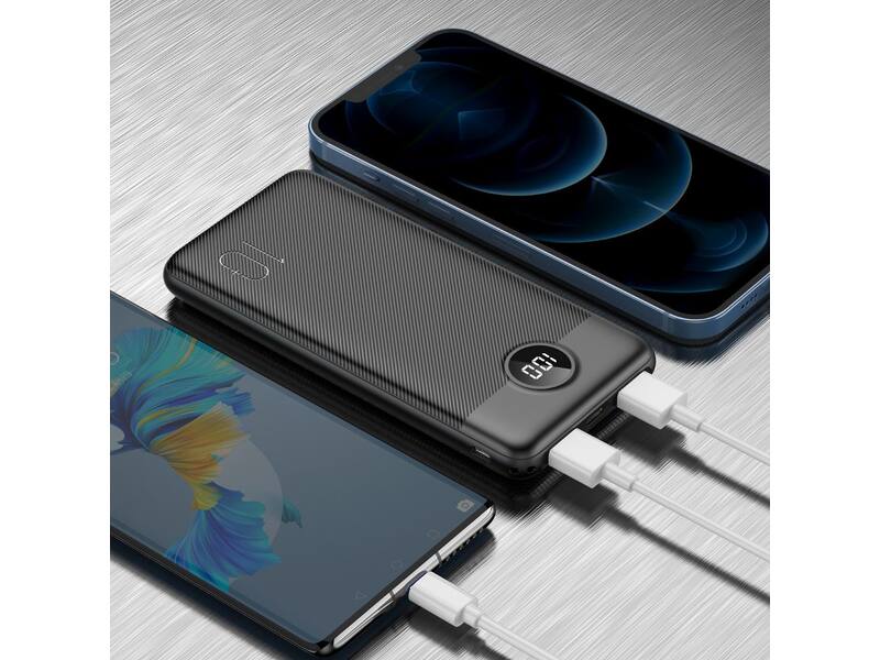 Veger L10S W1105PDB 10.000 mAh Powerbank Zwart