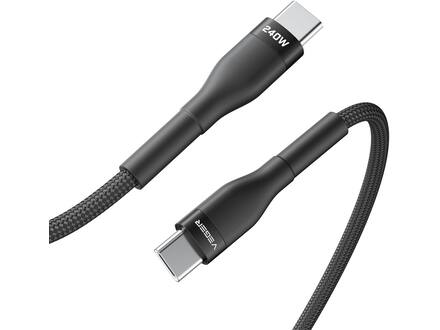 Veger CC03 USB-C naar USB-C kabel 1.5m Braided Aluminium 240 Watt
