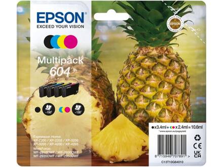 Epson 604 T10G46 Zwart + 3 kleuren
