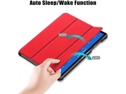 Just in Case Smart Tri-Fold Case - Lenovo M10HD - Rood