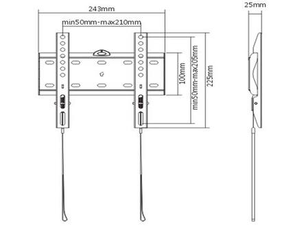 Gembird WM-42F-01 (23-42 inch)