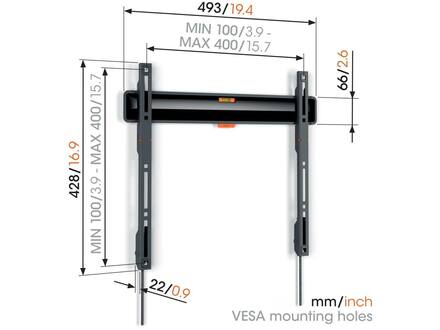 Vogel's TVM 3405 Muurbeugel (37-77 inch)