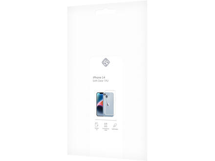 Just in Case Soft TPU Case Transparant voor iPhone 14