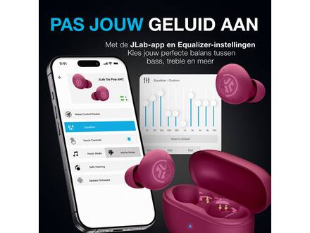 JLab Go Pop ANC TWS Fuschia