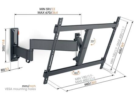 Vogel's TVM 3645 Muurbeugel (40-77 inch)