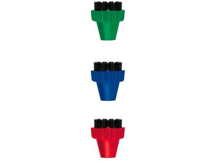Polti PAEU0296 Gekleurde nylon borstelset (3 stuks)