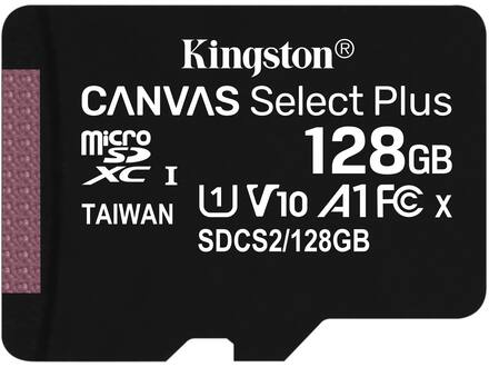 Kingston Canvas Select Plus 128GB microSDXC met SD-adapter