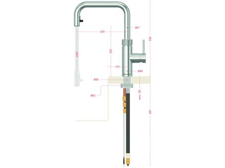Quooker Flex Square RVS