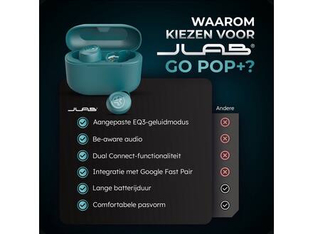 JLab Go Air Pop True Wireless Groen