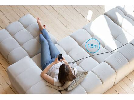 Veger V730 3 in 1 kabel met Magsafe 1.5m Braided 92 Watt