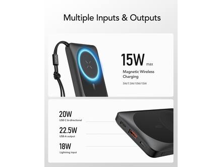 Veger MagOn W1151 10.000mAh Powerbank Zwart