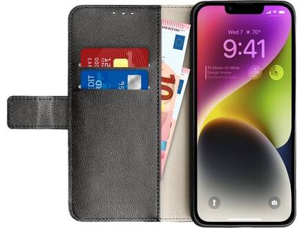 Just in Case Wallet Classic voor iPhone 14 Zwart