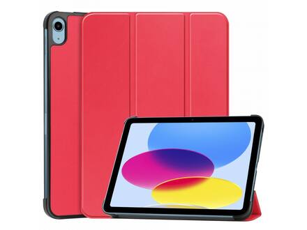 Just in Case Smart Tri-Fold Case - Apple iPad 2022 - Rood