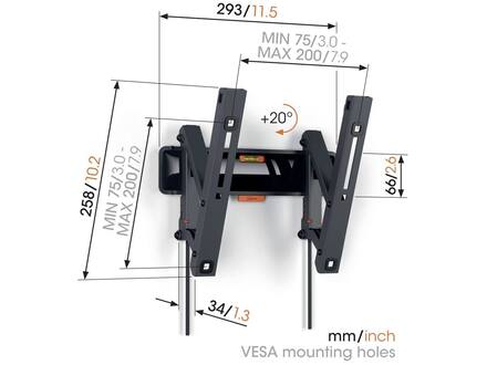 Vogel's TVM 3215 Muurbeugel (19-43 inch)