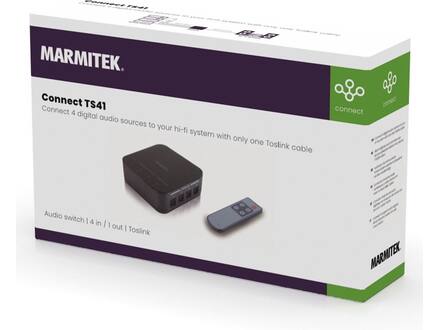Marmitek Connect TS41 Toslink Digital Audio Switch 4x1