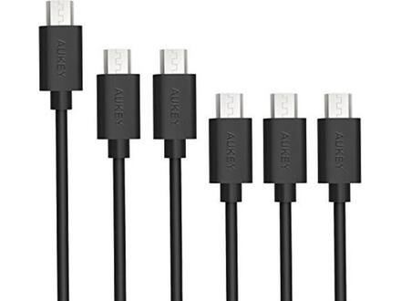 AUKEY 6-Pack Micro USB kabels