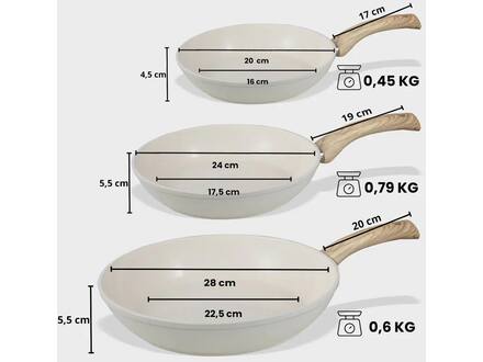 Cook & Pan Go Ivory Koekenpannenset 3-delig