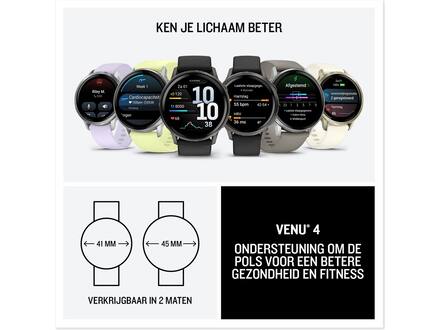 Garmin Venu 4 45mm Zwart