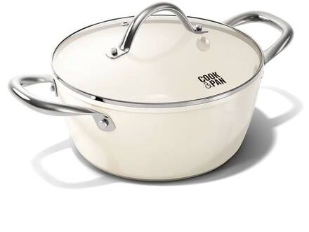 Cook & Pan Go Ivory Kookpan met deksel 20 cm