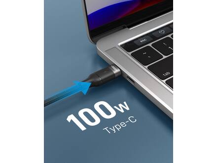 Veger CC02 USB-C naar USB-C kabel 1.5m Braided Nylon