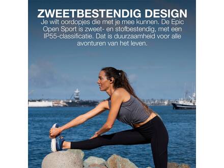 JLab Epic Open Sport Zwart