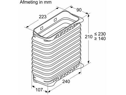 Bosch HEZ9VDSS2 Vlakke buis verbindingshuls