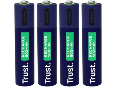 Trust USB-C oplaadbare AAA-batterijen (4-pack)
