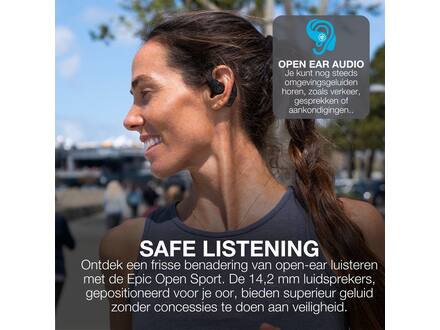 JLab Epic Open Sport Zwart