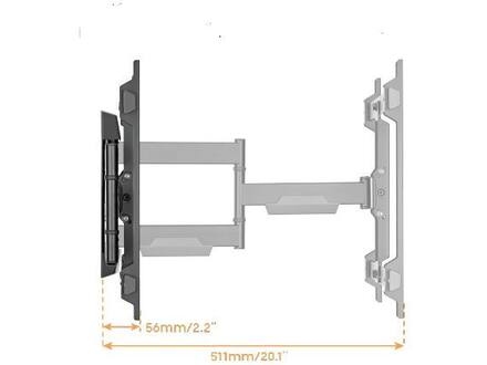 Cavus WME106 Muursteun dubbele arm (37 - 55 inch)