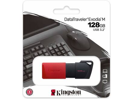 Kingston DataTraveler Exodia M USB 3.2 128GB Rood