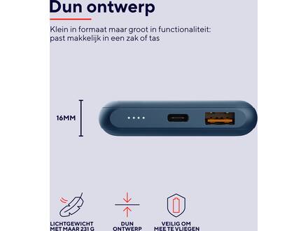 Trust Redoh Fast 10.000 mAh Blauw