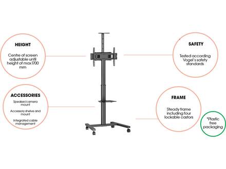 Vogel's ESSENTIAL T1031 Display trolley