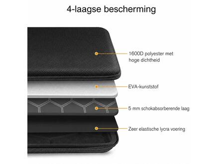 Laptophoes 13-14 inch Blauw (Hardcase)