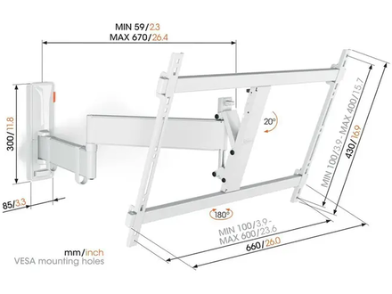 Vogel's TVM 3645W