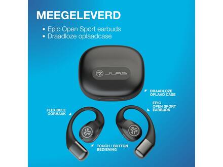 JLab Epic Open Sport Zwart