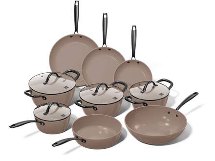 Cook & Pan Taupe of Mind 9-delige Pannenset