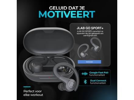 JLab Go Air Sport True Wireless Grafiet