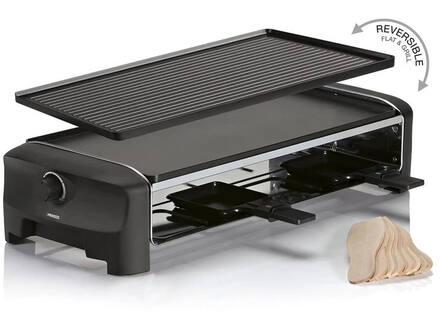 Princess 162840 Raclette 8 Grill and Teppanyaki Party